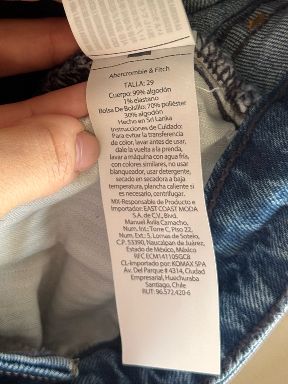 NWOT Abercrombie & Fitch Women’s Blue Denim Jeans Curve Love- Size 29 - Picture 7 of 7